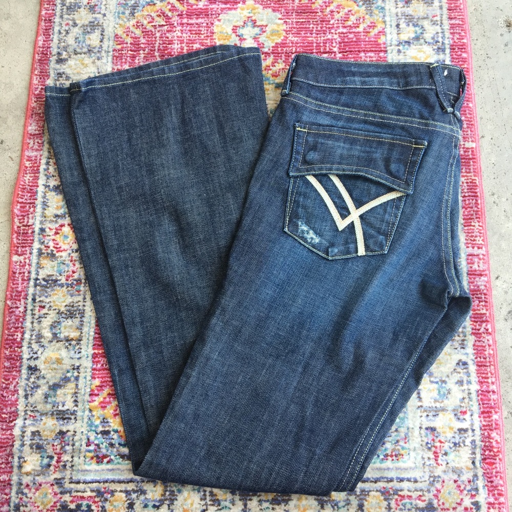 William Rast belle distressed flare jeans size 29